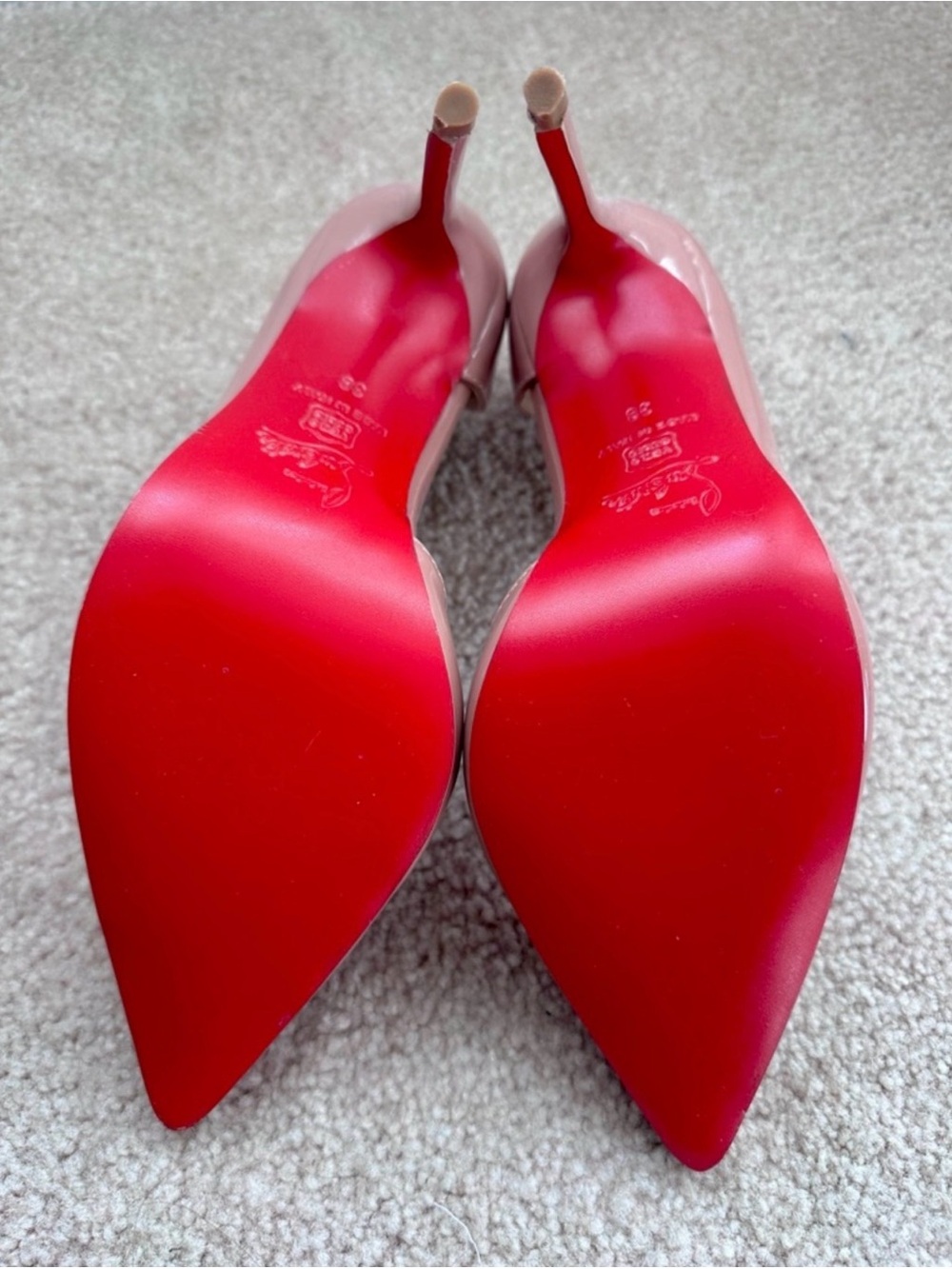 Pink Patent Leather Pointed-Toe Pumps - Picture 3 of 5